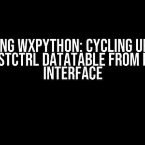 Mastering wxPython: Cycling Update of wx.ListCtrl DataTable from RS232 Interface