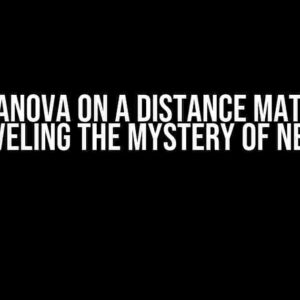 r – ANOVA on a Distance Matrix: Unraveling the Mystery of Nesting