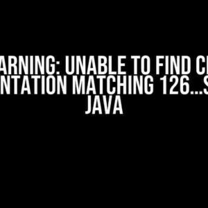 WARNING: Unable to find CDP implementation matching 126…Selenium Java